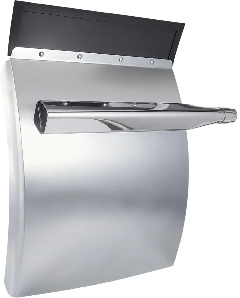 Guardapolvo Ranchero 24"x29" Acero Inoxidable Base Ovalada Par