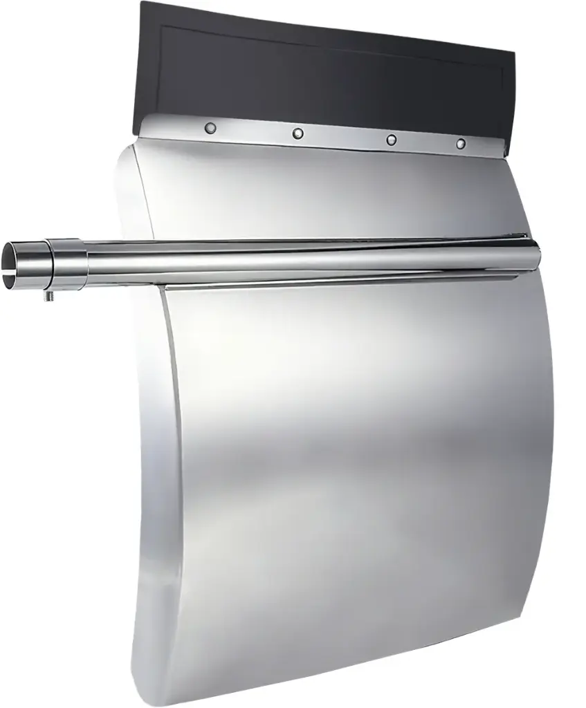 Guardapolvo 24X29 Ranchero Acero Inoxidable Base Redonda Par