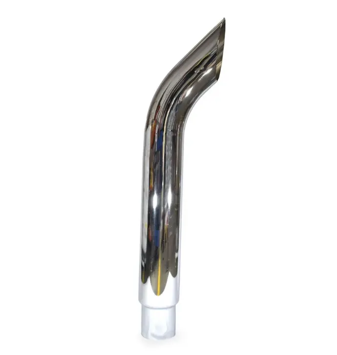 Punta De Mofle Cacho De Toro 5" Ampliada A 6" X 48" Cromada
