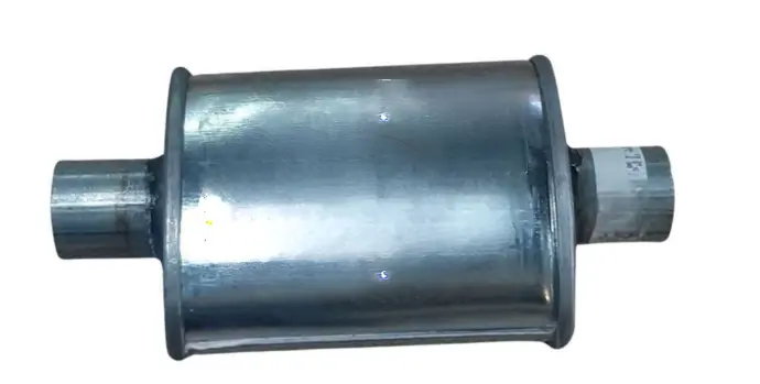 Presilenciador Ovalado 5"x 9" largo In/Out 2-3/8 Galvanizado