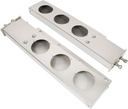 Escualizable 2.5" Entre Tornillos Par Acero Inox, Para Luz Redonda