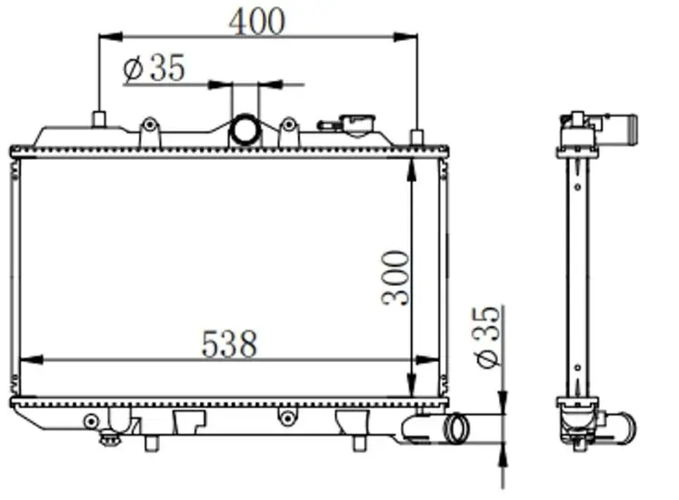 Radiador Mazda 323 Nx Mecanico