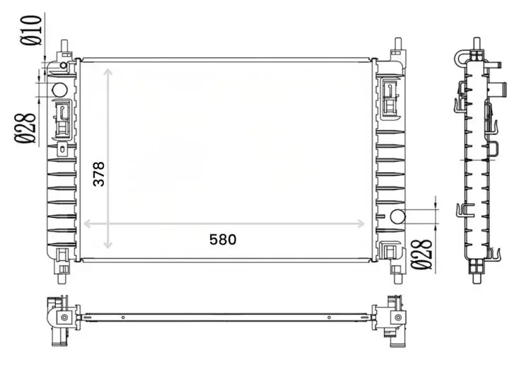 Radiador Chevrolet Sail Mecanico