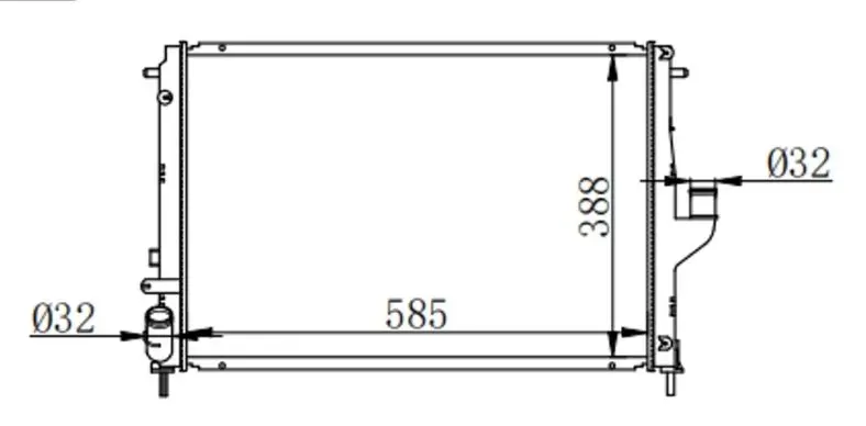 Radiador Renault Duster 1.6 Mecanico