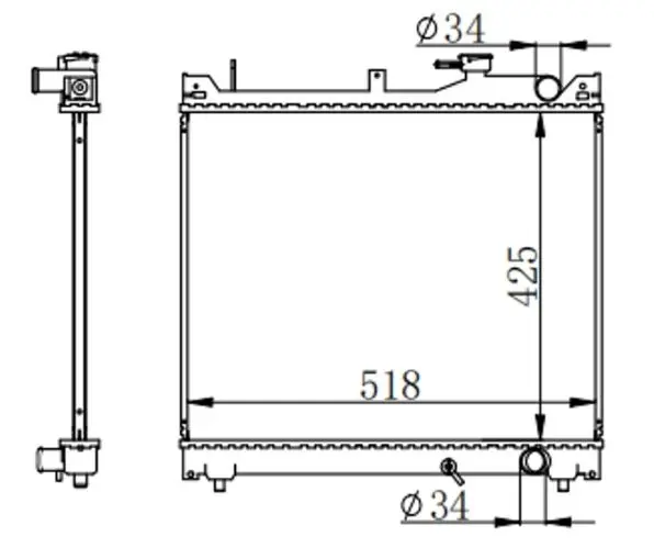 Radiador Chevrolet Grand Vitara 1.6 Mecanico