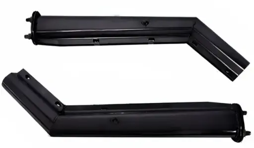 [HM-647B-SL] Escualizable 2.5" Entre Tornillos Par Negro  A 45 Grados