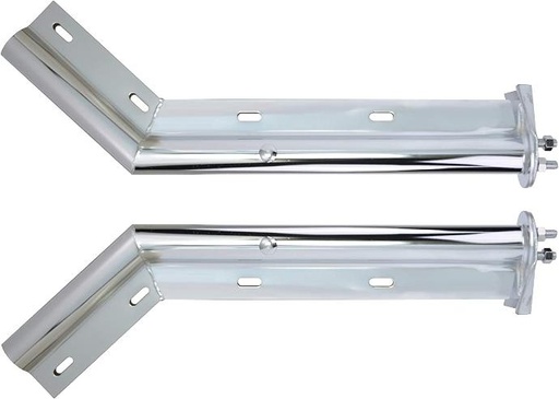 [HM-648S-SL] Escualizable 1" 1/8 Entre Tornillos Par Acero Inoxidable 45 Grados 