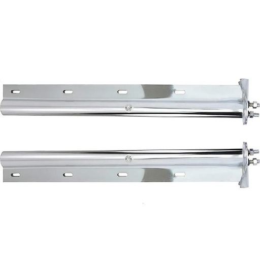 [HM-649S-SL] Escualizable 1" 1/8 Entre Tornillos Par Acero Inoxidable 