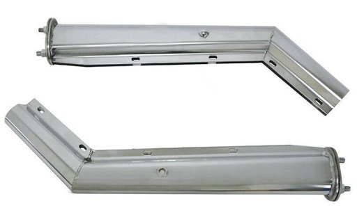 [HM-647S-SL] Escualizable 2.5" Entre Tornillos Par Acero Inoxidable A 45 Grados