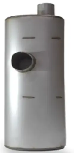 [HM-1109S] Silenciador Ovalado 3,5 Arriba X 4 Lateral X12X7,5X32 
