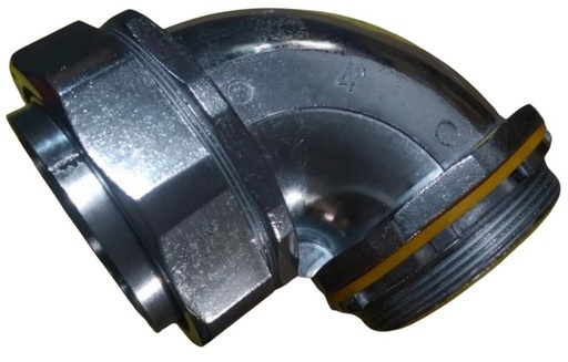 [LTA-400] Conector Curvo Zinc Liquid Tight 4"