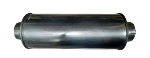[8011-BOQ212G] Silenciador Redondo 8 X 20 Salida Lateral In/Out 2-1/2 Galvanizado