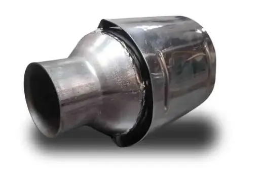 [HM-C4504] Catalizador 4.5" Redondo in/out 2.5" Euro4