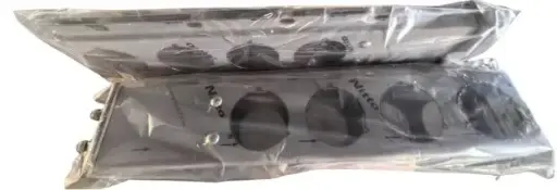 [HM-950S-SL] Brazo Porta Aleton 2.5" Entre Tornillos Par Acero Inox, Para 4 Luz Redonda