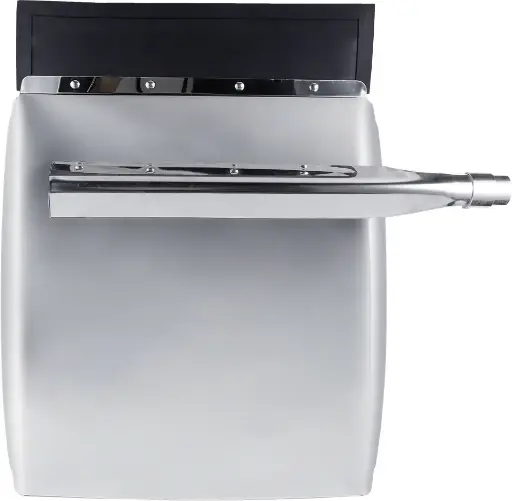 [HM-747S] Guardapolvo Ranchero 24"x32" Acero Inoxidable Base Ovalada Par