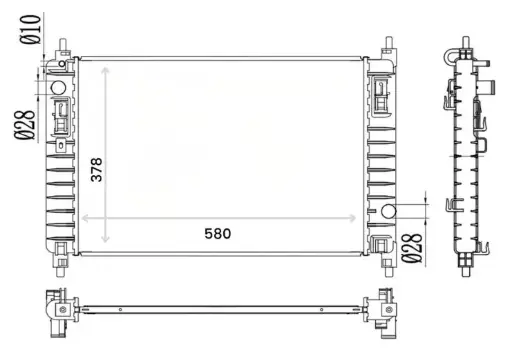 [HM-79200] Radiador Chevrolet Sail Mecanico