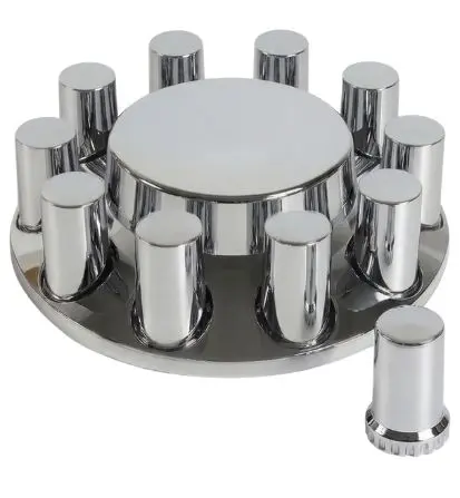 [HM-333S] Tapa Bocin Delantera Punta Plana ABS con Tapa Tuercas