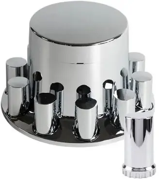 [HM-344S] Tapa Piña Trasera Punta Plana ABS con Tapa Tuercas